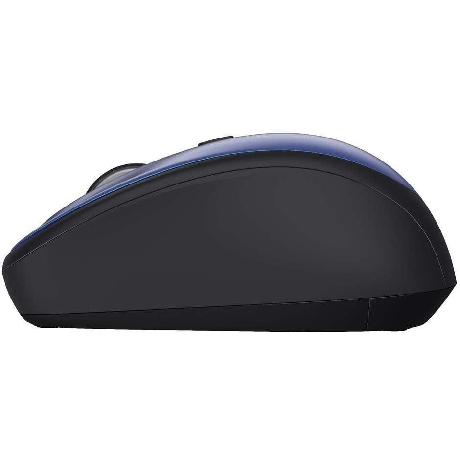 Trust Yvi+ Silent (24551) Mouse Wireless USB Silenzioso Ottico 1600 DPI Blu