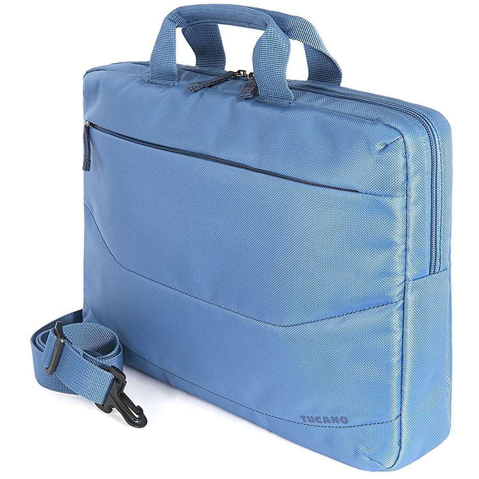 Tucano Idea 15.6" (BUBIDEAWMZ) Borsa per Notebook Imbottita con Tracolla Blu Scuro