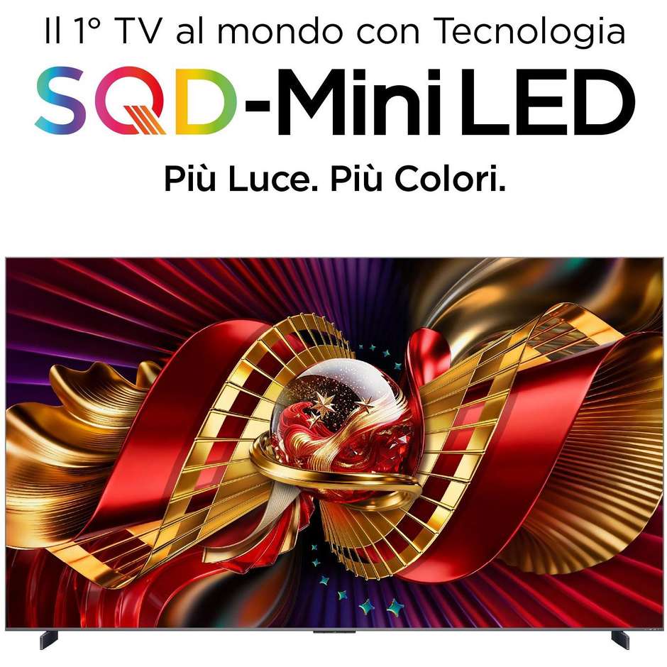TV TCL 98C8L SQD-Mini LED 98" 4K Ultra HD Smart TV Google TV Nero