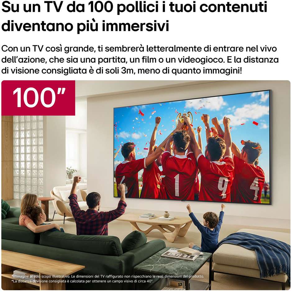 tvc led 100 miniled 4k smart a8 hdr10 wifi 4hdmi