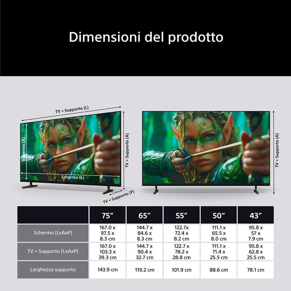 tvc led 43 4k hdr wifi google tv bravia 2 4hdmi 2