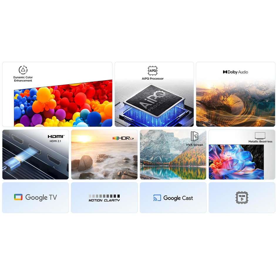 tvc led 43 4k ultra hd google hdr 10 dolby audiob