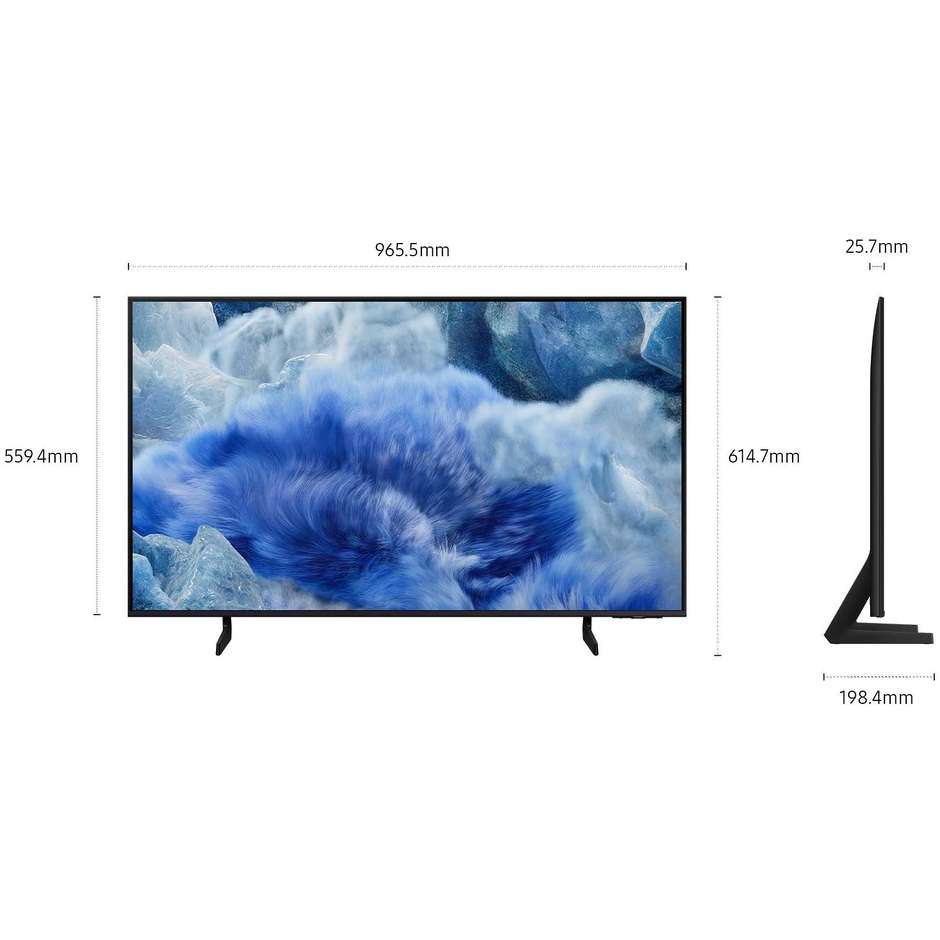 tvc led 43 qled smart tv hdr10+ wifi 3 hdmi 2usbq