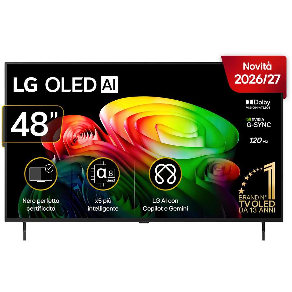 tvc led 48 oled smart a8 ai hdr10 wifi 4hdmi 1usb