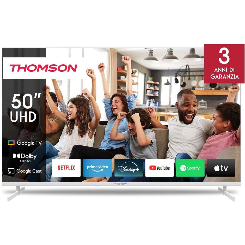 tvc led 50 4k google tv hdr10 wifi sat 4 hdmi 2us