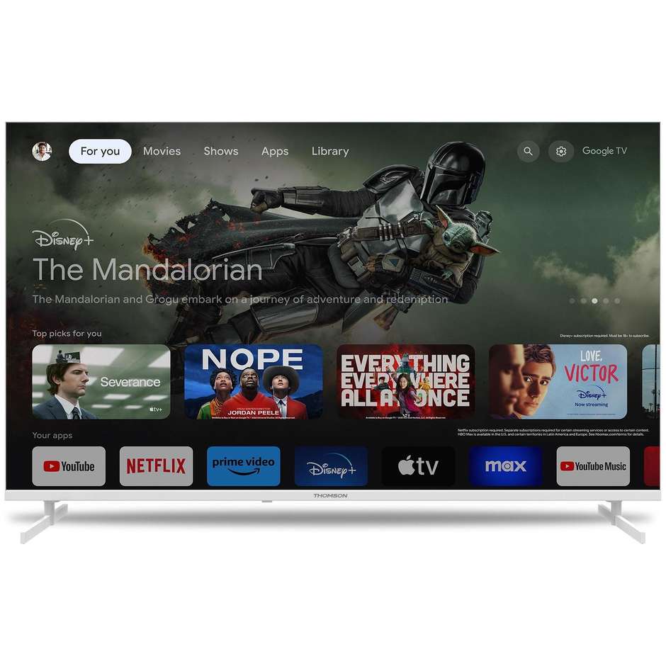 tvc led 50 4k google tv hdr10 wifi sat 4 hdmi 2us