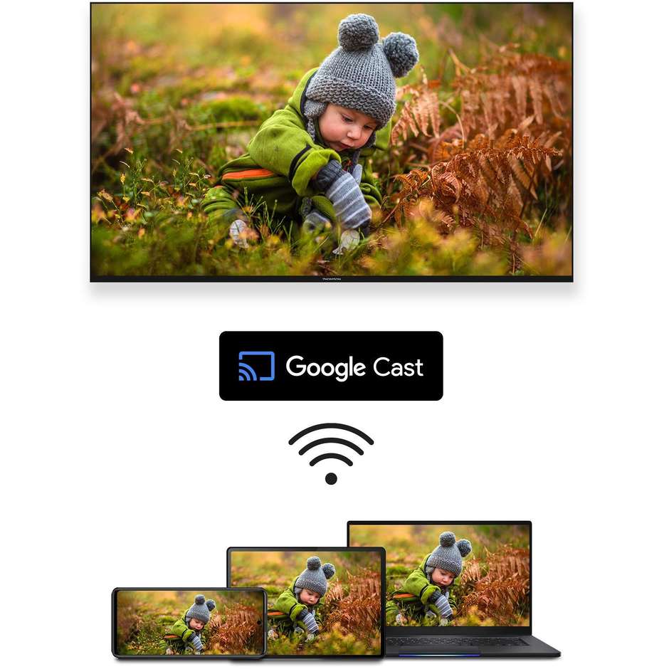 tvc led 50 4k google tv hdr10 wifi sat 4 hdmi 2us