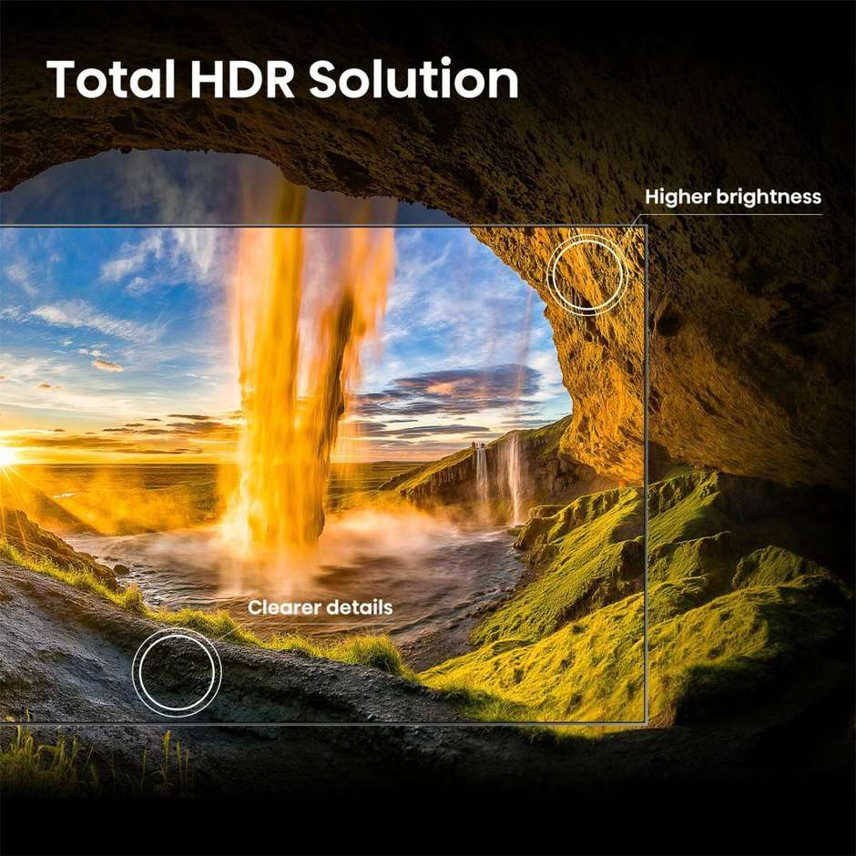 tvc led 50 qled smart tv hdr10+ hdmi 2.1  vidaa u