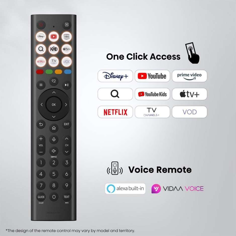 tvc led 50 qled smart tv hdr10+ hdmi 2.1  vidaa u