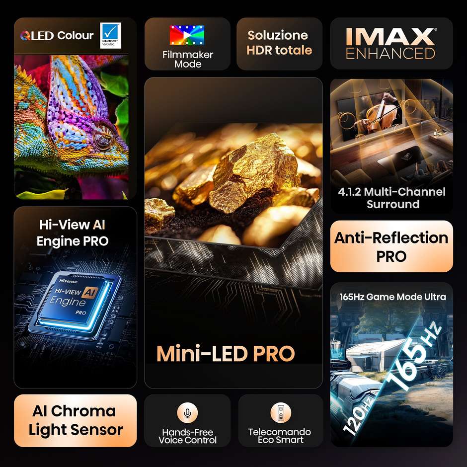 tvc led 55 miniled smart tv pro uled hdr10+ 144hz