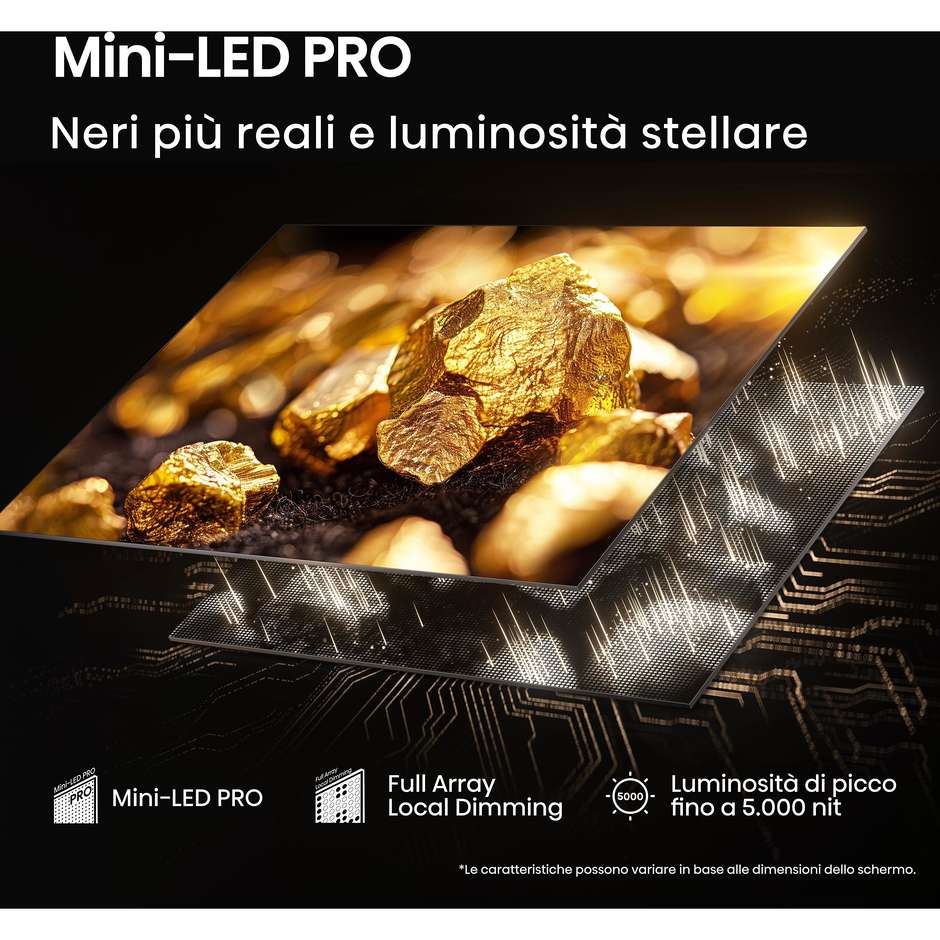 tvc led 55 miniled smart tv pro uled hdr10+ 144hz