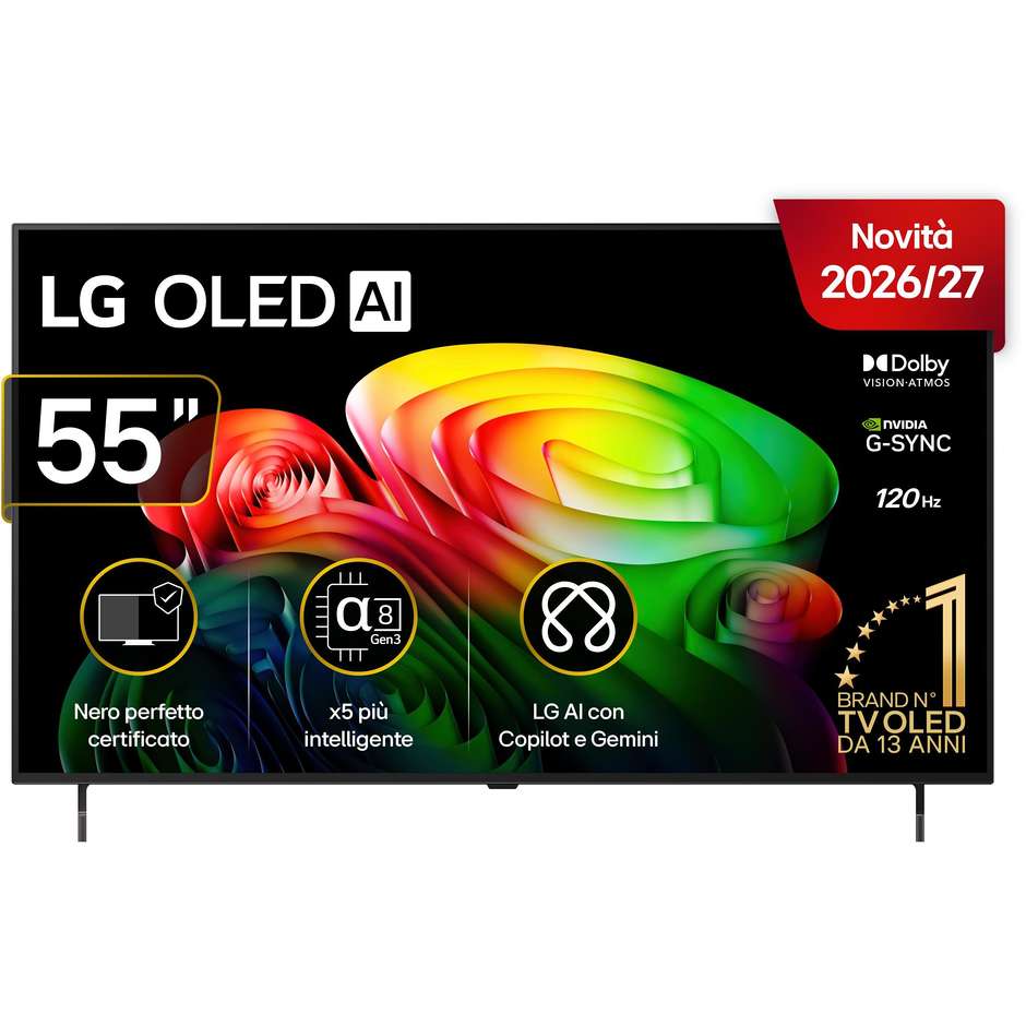 tvc led 55 oled smart a8 ai hdr10 wifi 4hdmi 1usb