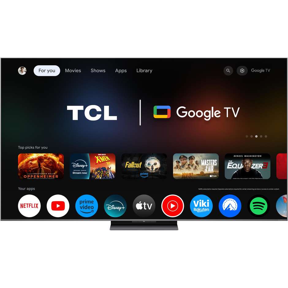 tvc led 65 miniled sqd google tv 144 hz hdr 5000