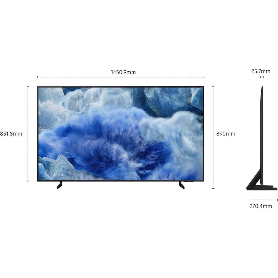 tvc led 65 qled smart tv hdr10+ wifi 3 hdmi 2usbq