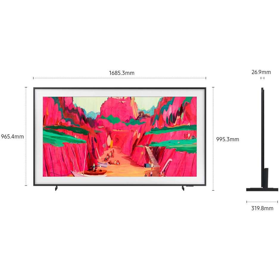 tvc led 75 4k smart hdr10+ wifi qled 4hdmi 2usbfr