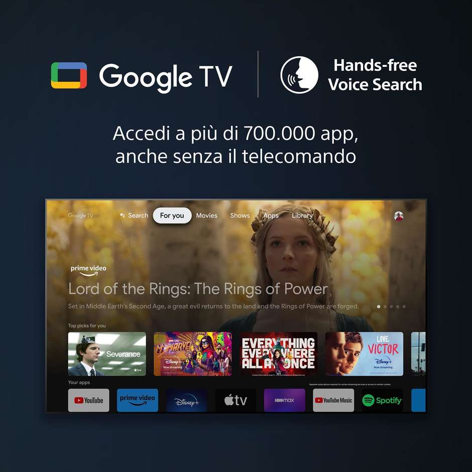 tvc led 75 4k x1 google tv hdr10 wifi bt sat brav