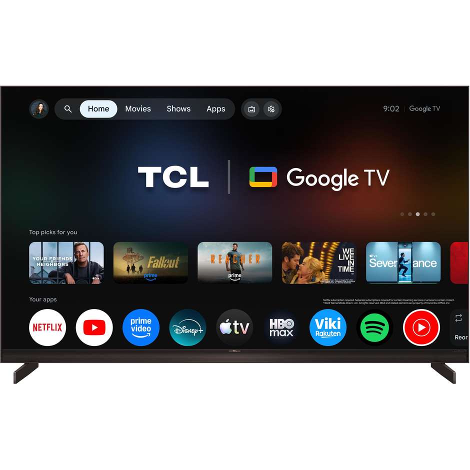 tvc led 75 miniled sqd google tv 144 hz hdr 9000