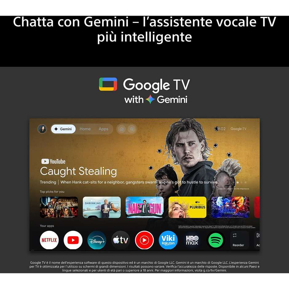 tvc led 75 oled google tv wifi bravia 6 100/120 h