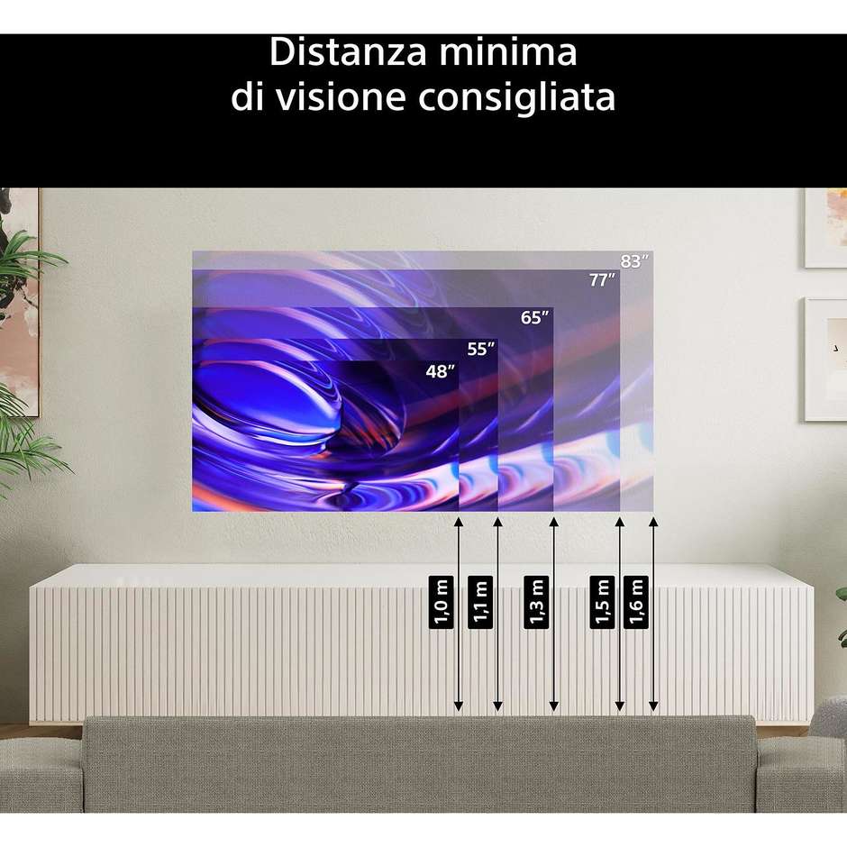 tvc led 75 oled google tv wifi bravia 6 100/120 h