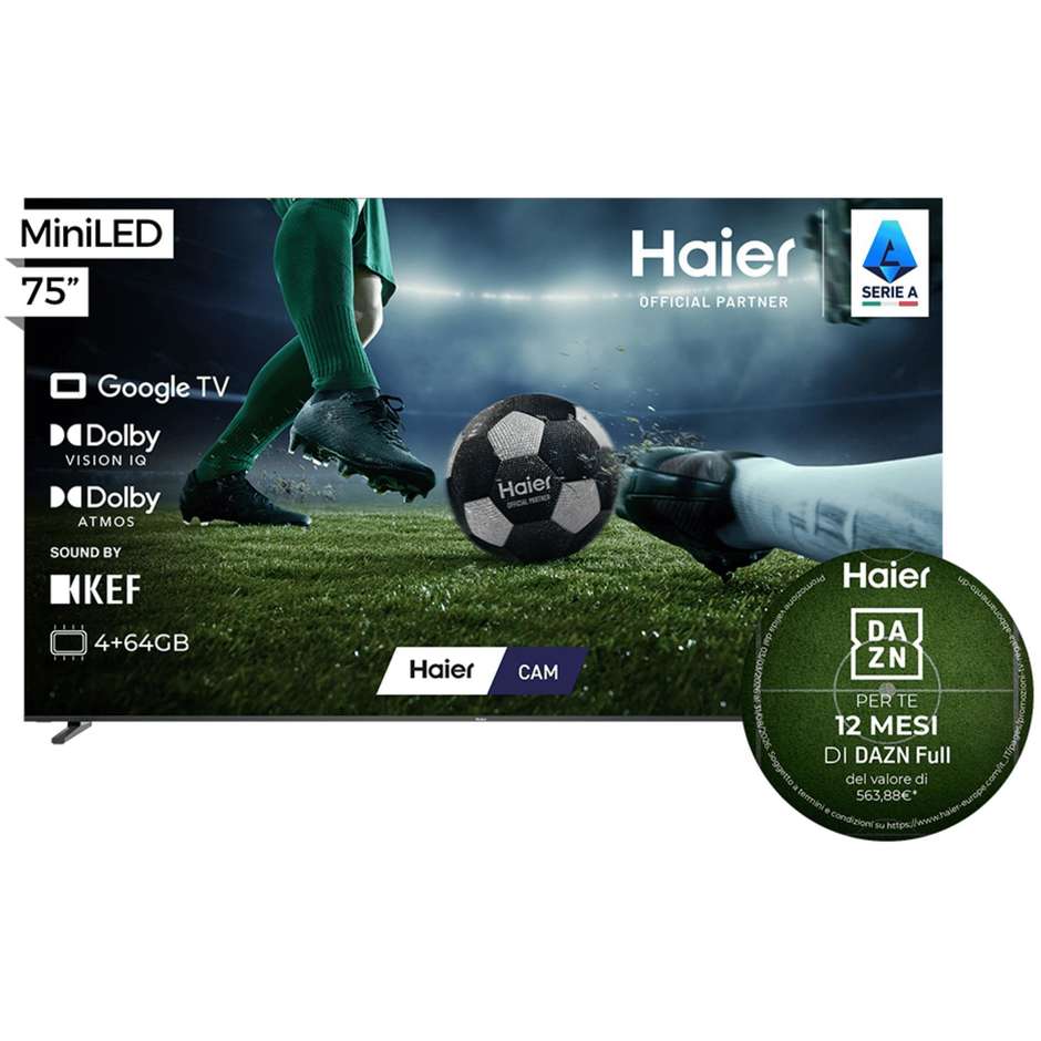tvc led 75 qled miniled smart hdr10+ wifi sat 4hd