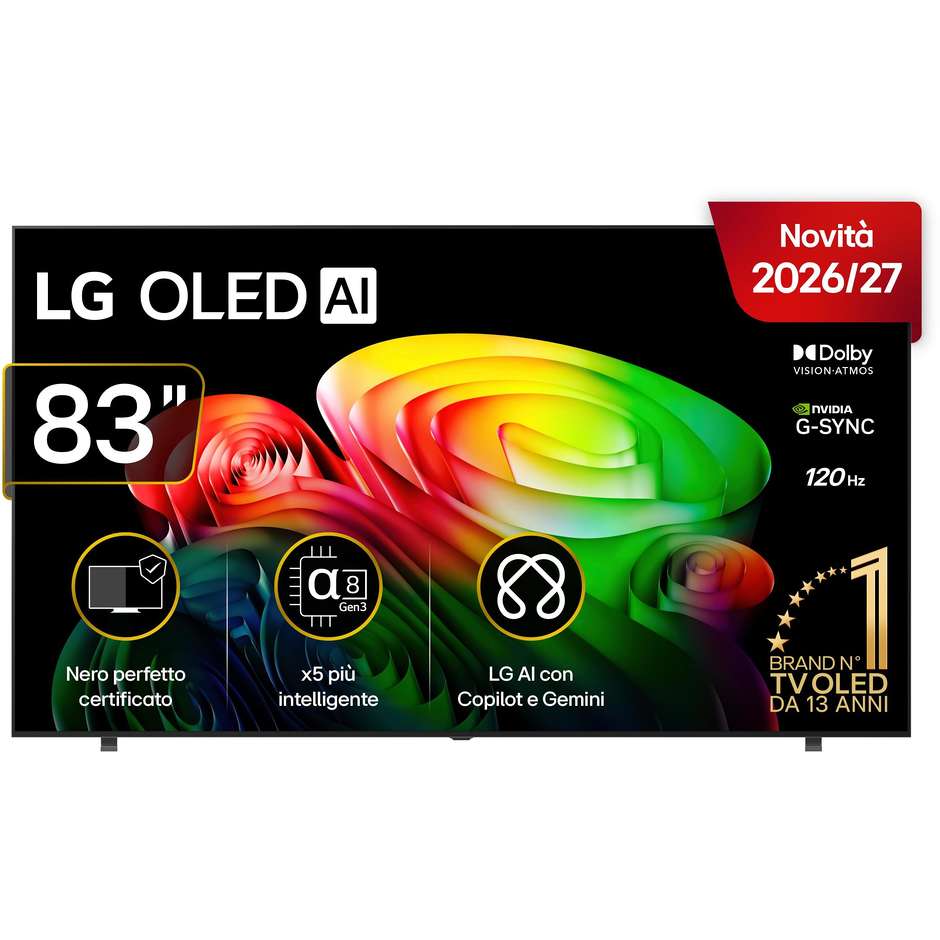 tvc led 83 oled smart a8 ai hdr10 wifi 4hdmi 1usb