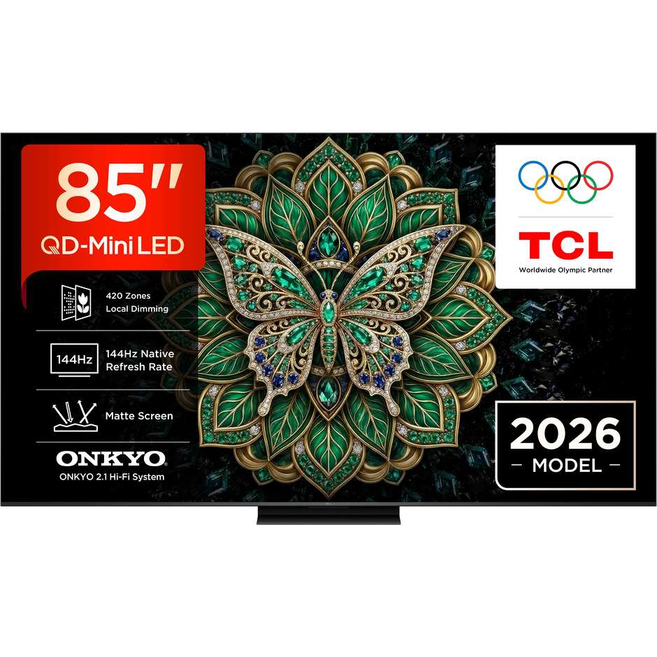 tvc led 85 miniled qd google tv 144 hz hdr 1000 n