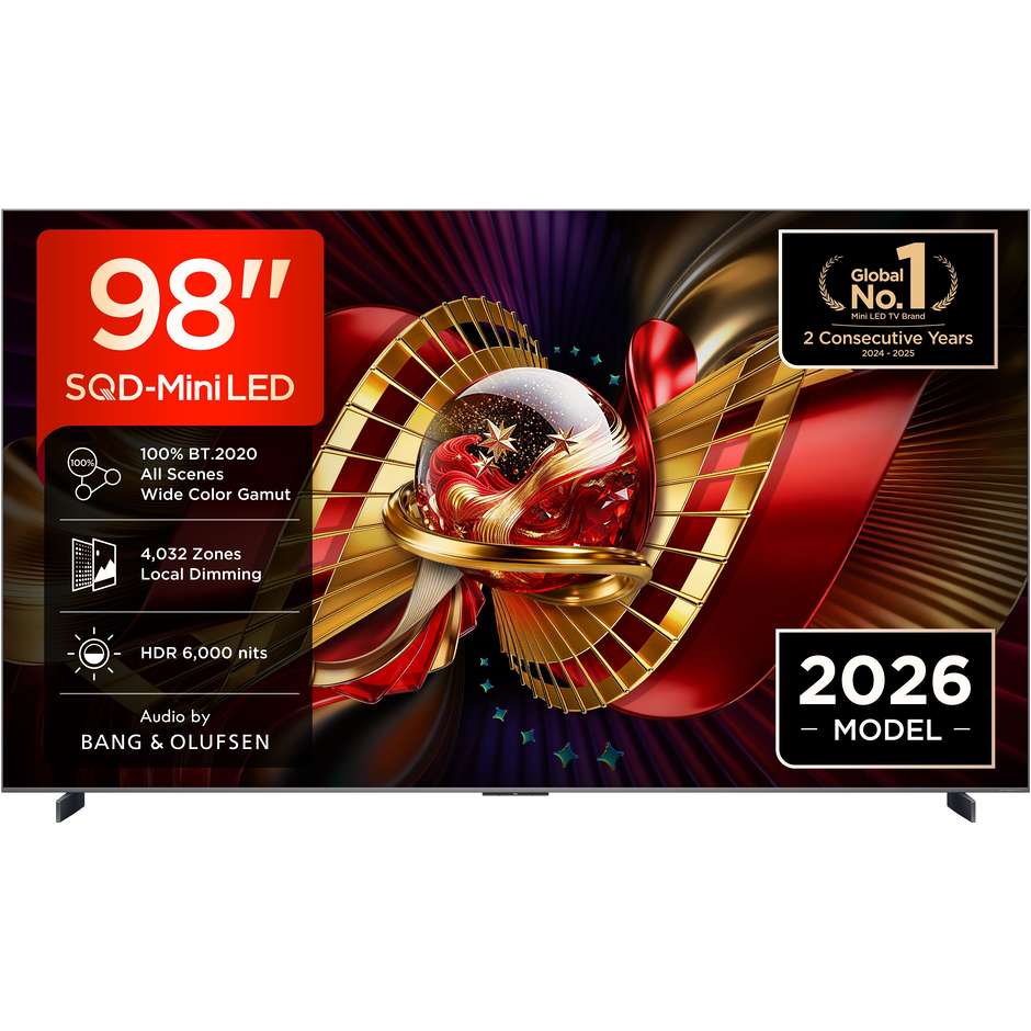 tvc led 98 miniled sqd google tv 144 hz hdr 6000