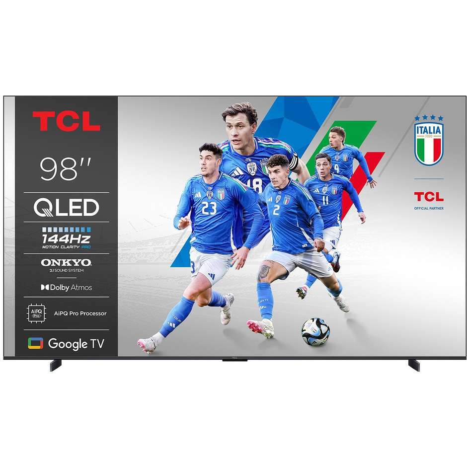 tvc led 98 qled google tv 144 hz dolby atmos subw