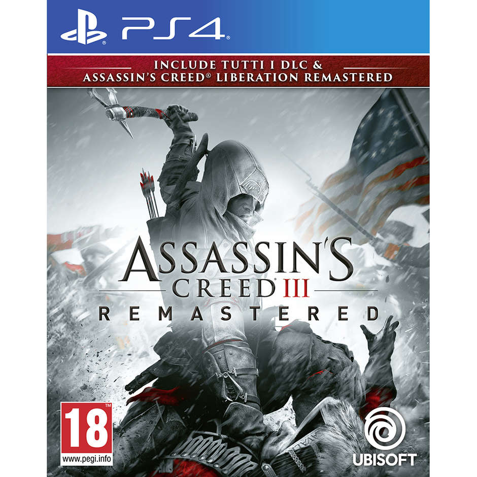 Ubisoft Assanssin's Creed 3 + Assanssin's Creed Liberation Remastered videogioco per PlayStation 4 Pegi 18