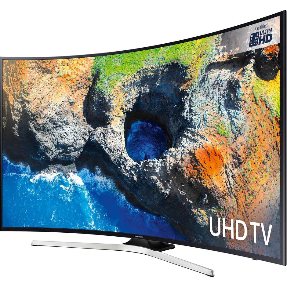 UE49MU6200KXZT Samsung Tv LED curvo 49" 4K Ultra HD Smart Tv Wi-fi classe A nero, argento