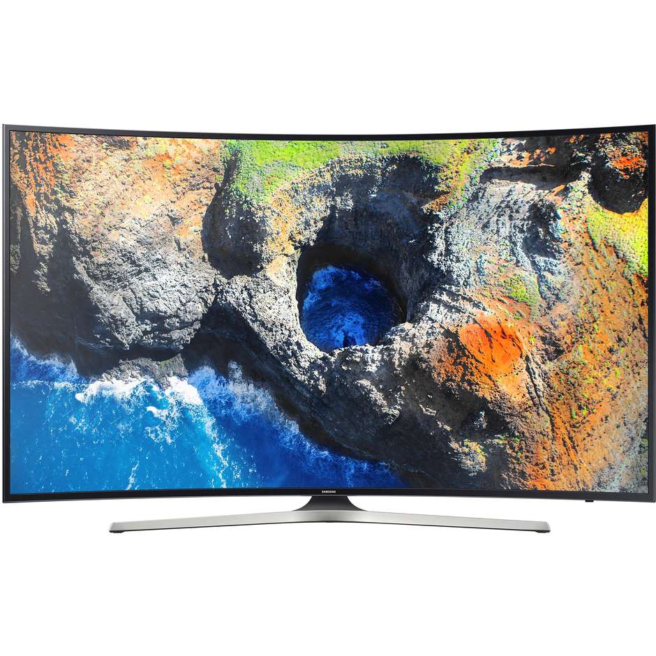 UE65MU6200 Samsung Tv LED 65" curvo 4K Ultra HD Smart Tv Wi-fi classe A nero, argento