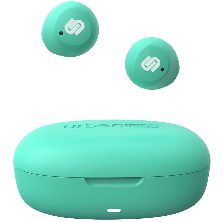 Urbanista Lisbon Mint Green, auricolari TWS Bluetooth 5.2, autonomia 9 ore
