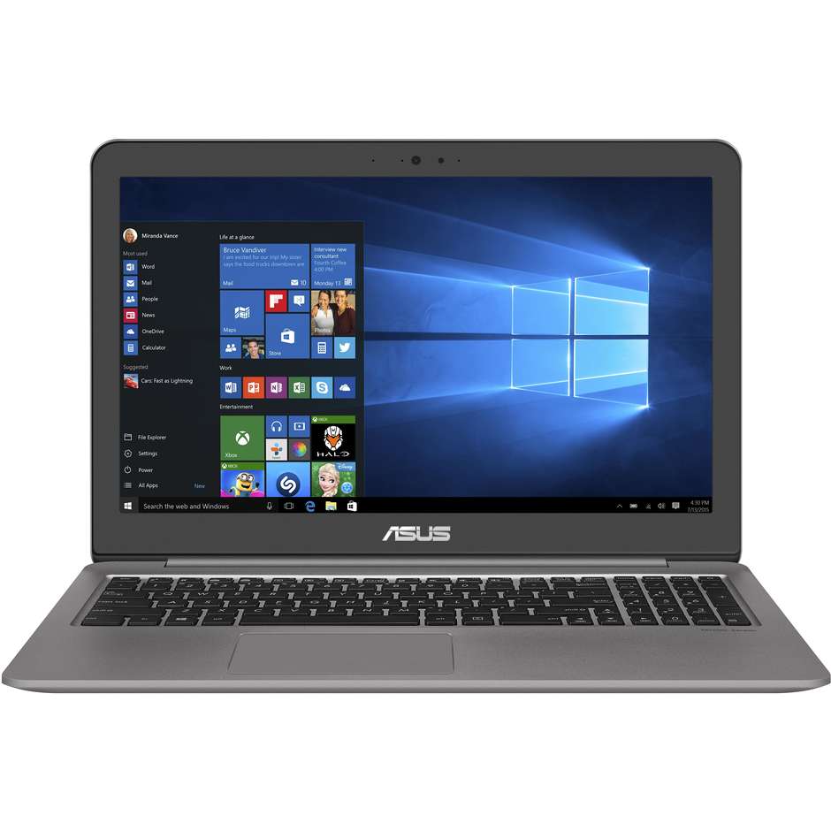 UX510UX-DM195T Asus notebook 15.6" Full HD 12/1000 GB Windows 10 colore argento