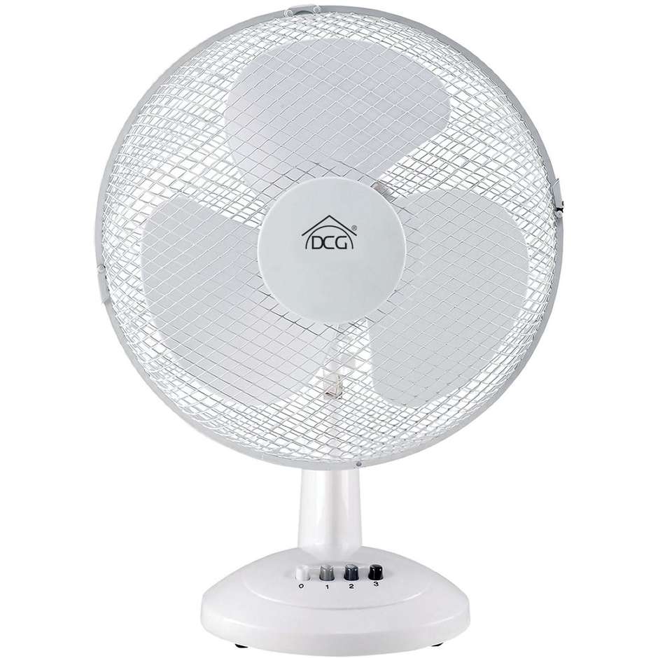 VE9040 DCG Eltronic ventilatore da tavolo 40w diametro 40cm 3 velocità bianco