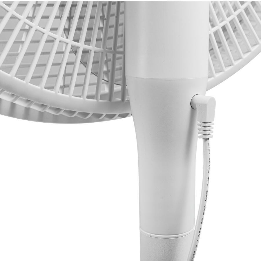 Ventilatore a Piantana da Terra 5 Pale Oscillante 44 cm 12 Velocità Colore Bianco