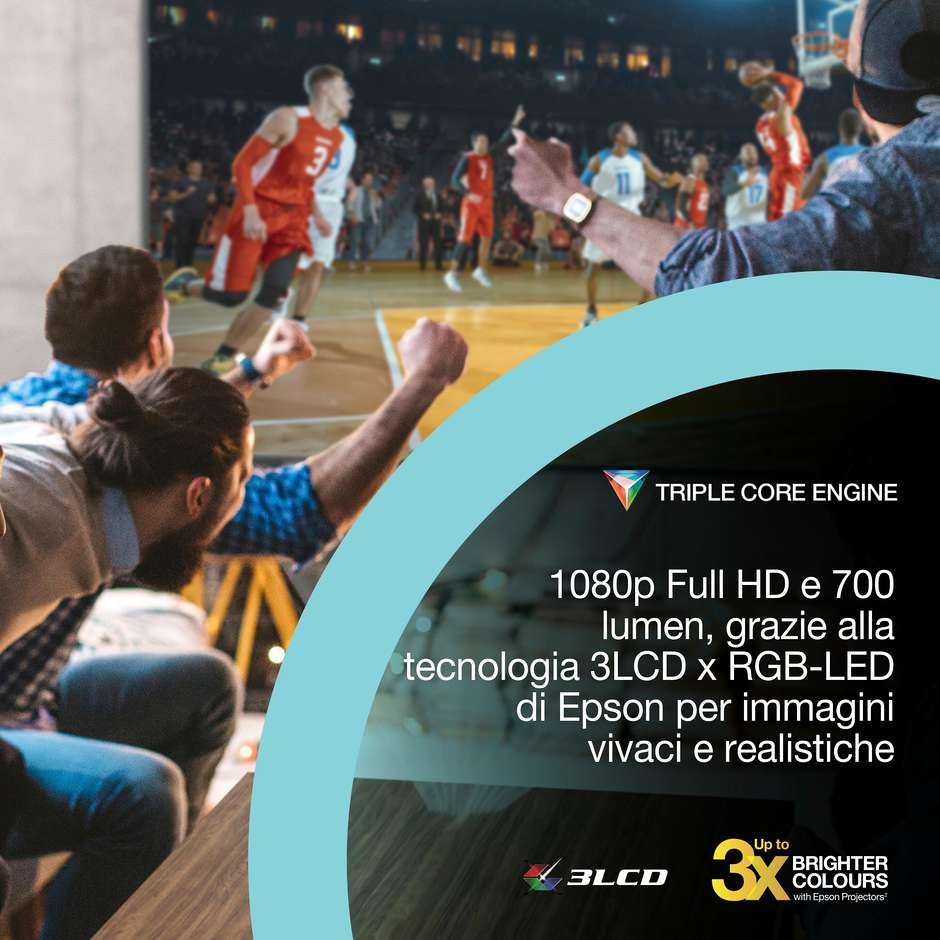 videoproiettore 700 lm da 30" a 150" wifi 1hdmi u