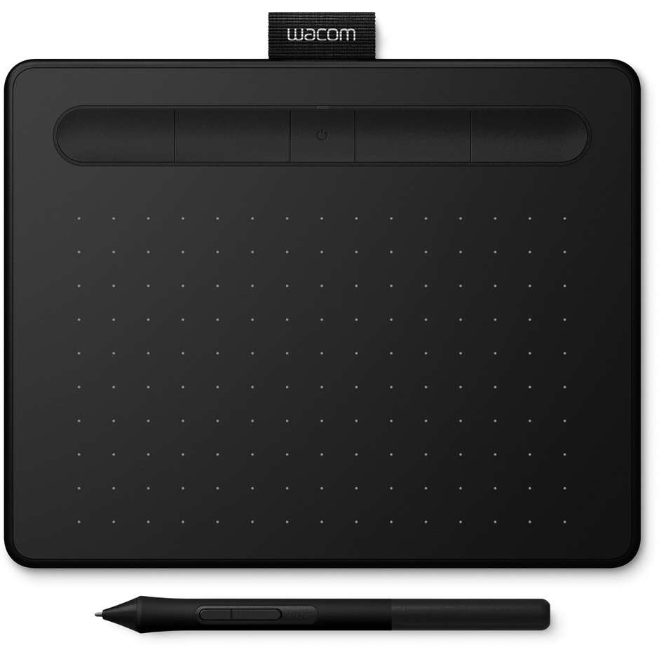 Wacom Intuos Small (CTL-4100WLK-S) Tavoletta Grafica 7" Bluetooth con Penna Wacom 4K Nero