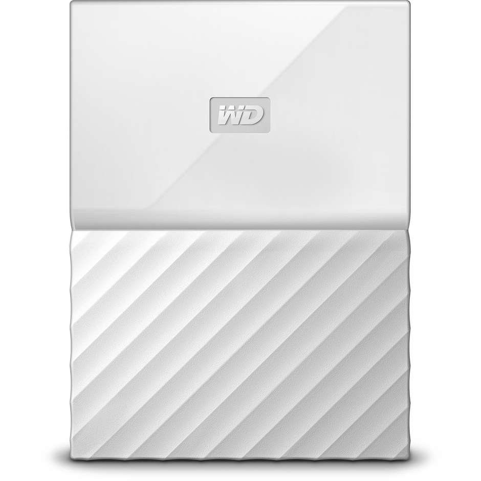 Western Digital WDBYNN0010BWTWESN My Passport Hard Disk capacità 1 Tb colore bianco