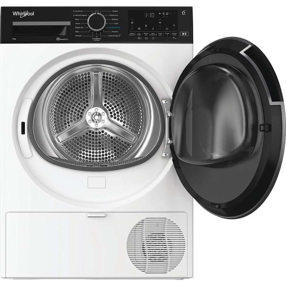 Whirlpool Asciugatrice CWD96MWBSIT Carica frontale Capacita 9 Kg Classe A Colore Bianco