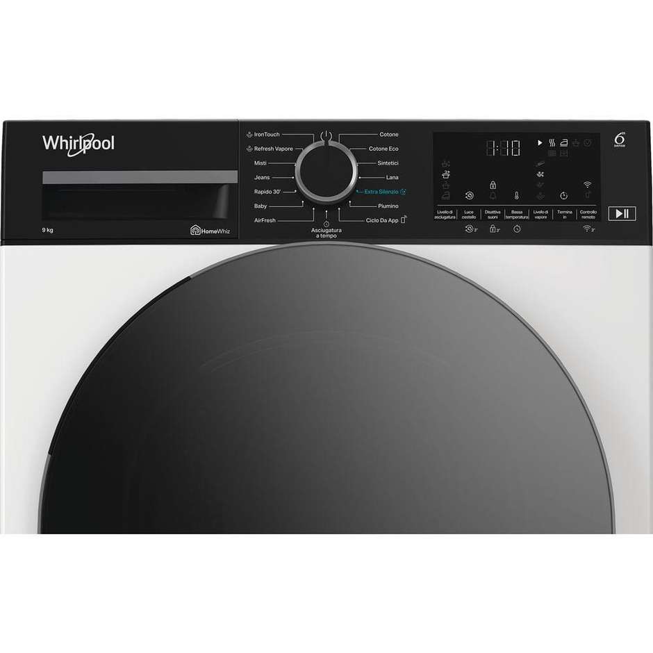 Whirlpool Asciugatrice CWD96MWBSIT Carica frontale Capacita 9 Kg Classe A Colore Bianco
