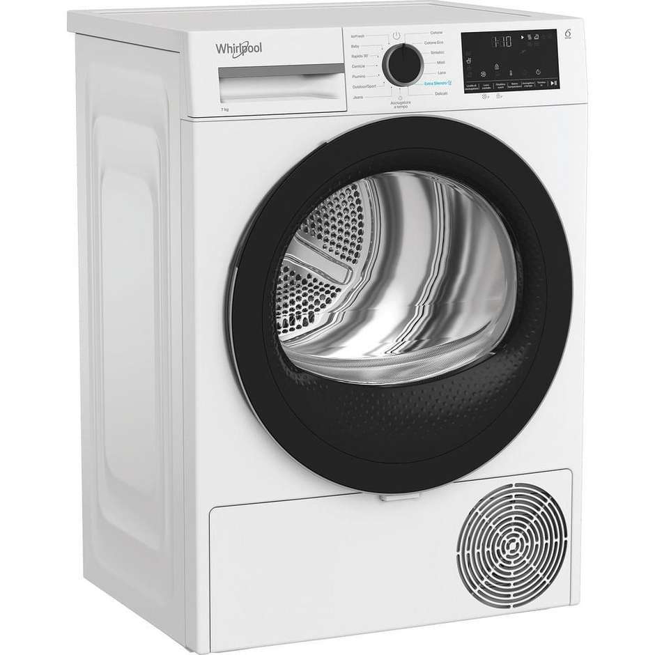 Whirlpool C WD R47M WBS IT asciugatrice slim a pompa di calore 7 kg, classe C