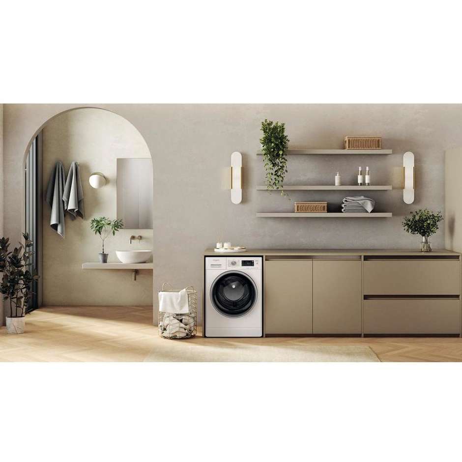 Whirlpool FFB1048BSVIT Lavatrice Carica frontale a libera installazione Capacita 10 Kg 1400 Giri/min Classe A Colore Bianco