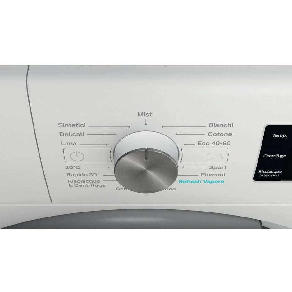 Whirlpool FFB1048BSVIT Lavatrice Carica frontale a libera installazione Capacita 10 Kg 1400 Giri/min Classe A Colore Bianco