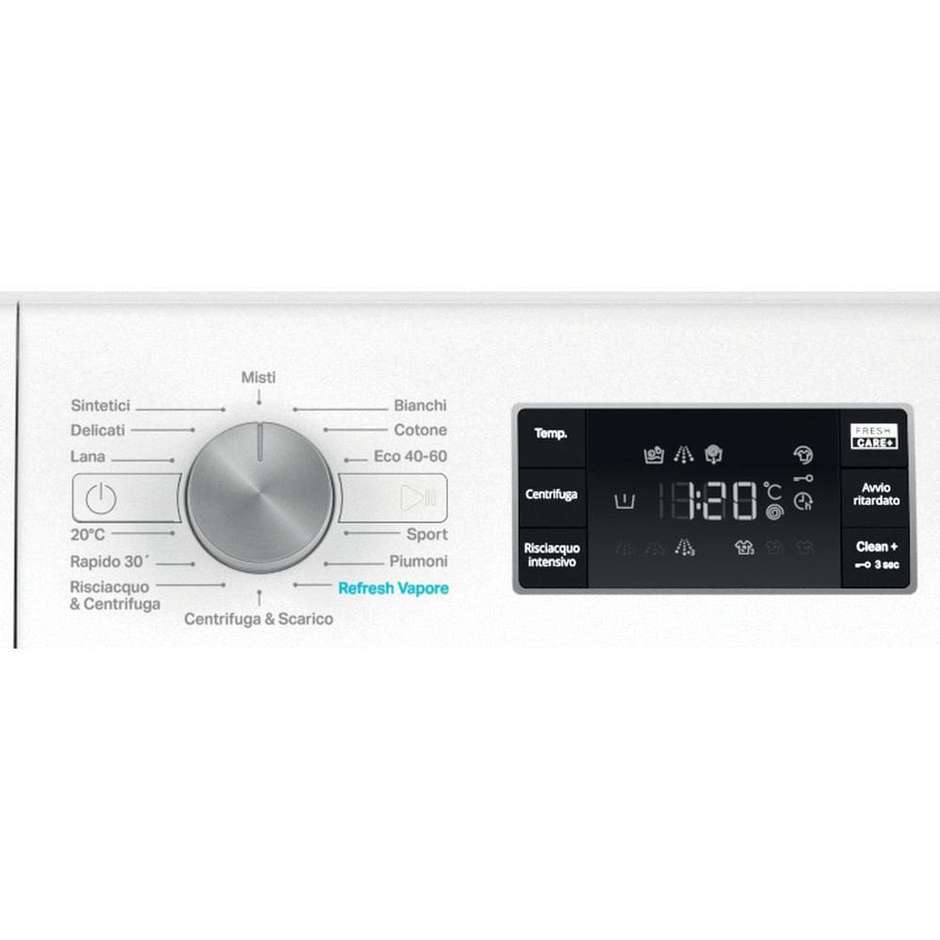 Whirlpool FFB1048BSVIT Lavatrice Carica frontale a libera installazione Capacita 10 Kg 1400 Giri/min Classe A Colore Bianco