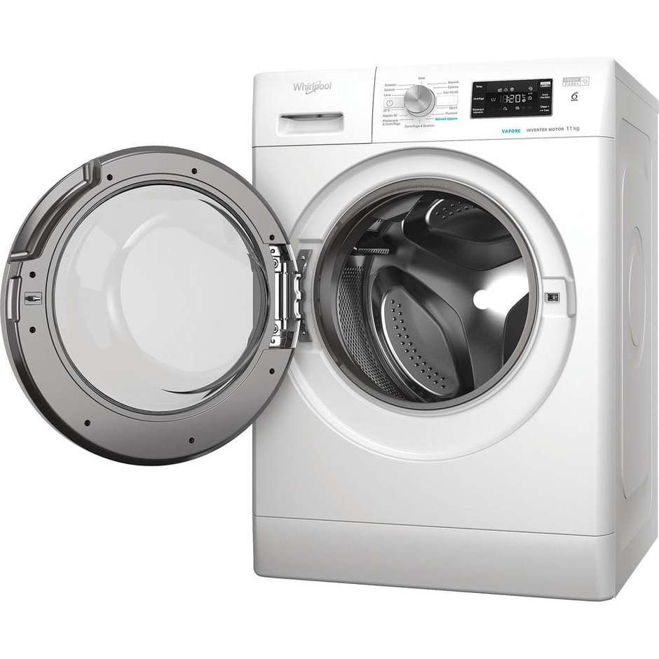 Whirlpool FFB1148BSVIT Lavatrice a libera installazione Carica Frontale Capacita 11 Kg 1400 Giri/min Classe A Colore Bianco