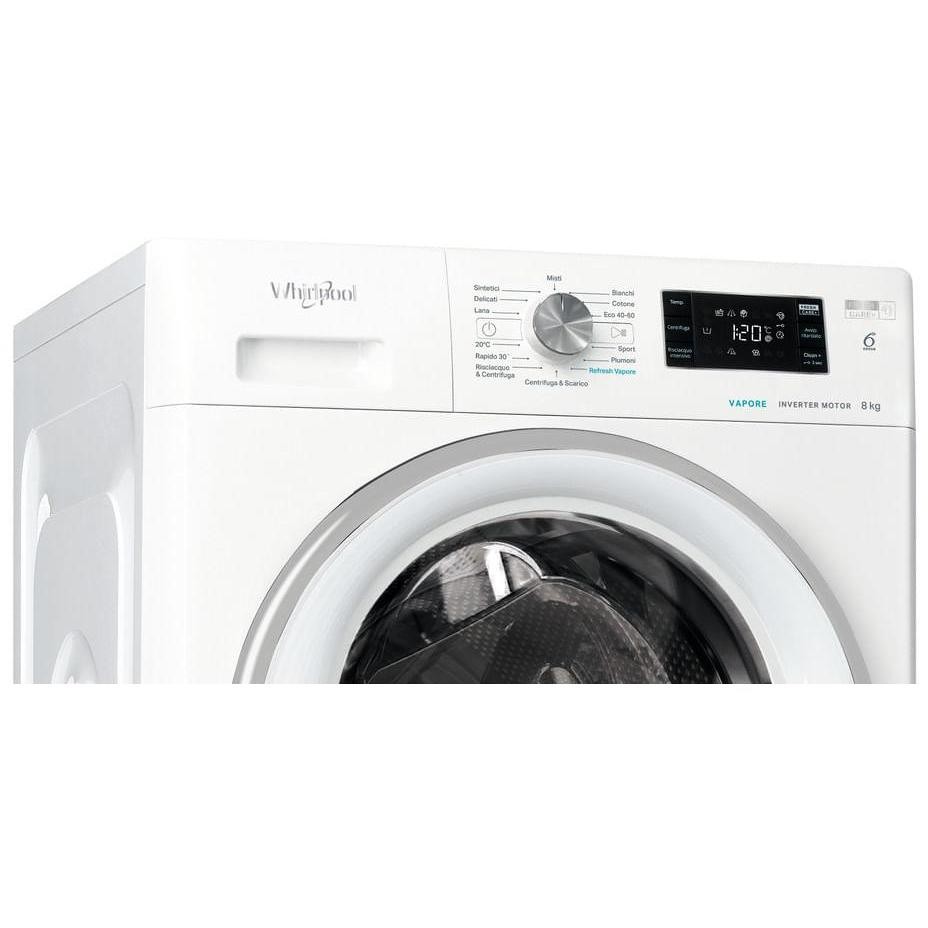 Whirlpool FFB846SVIT Lavatrice Carica Frontale Capacita 8 Kg 1400 Giri/min Classe A Colore Bianco