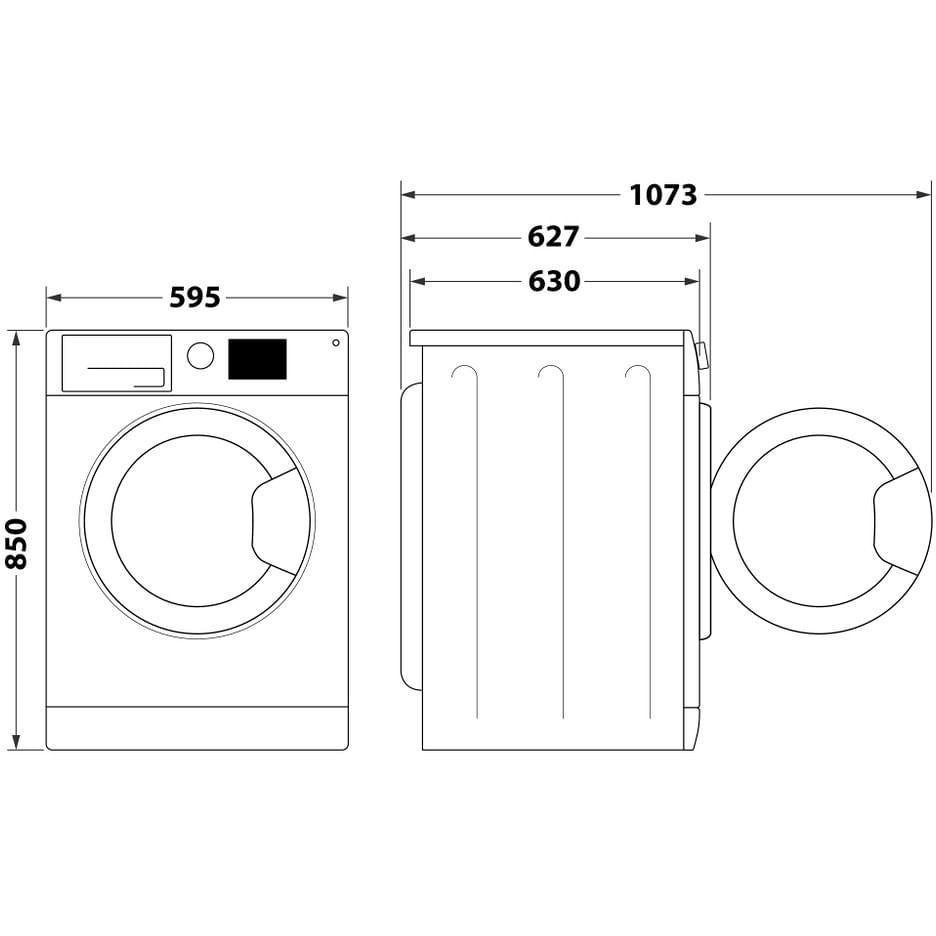 Whirlpool FFB846SVIT Lavatrice Carica Frontale Capacita 8 Kg 1400 Giri/min Classe A Colore Bianco