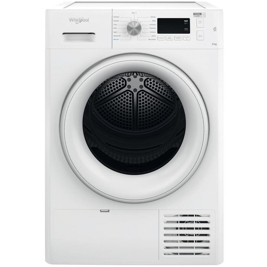 Whirlpool FFTM1182ITR Asciugatrice a Pompa di calore Capacita 8 Kg Classe A++ Colore Bianco