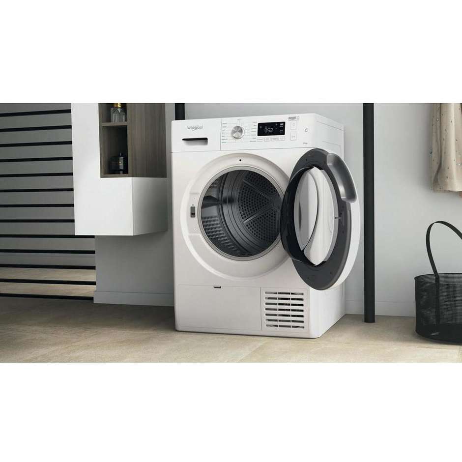 Whirlpool FFTM1182ITR Asciugatrice a Pompa di calore Capacita 8 Kg Classe A++ Colore Bianco