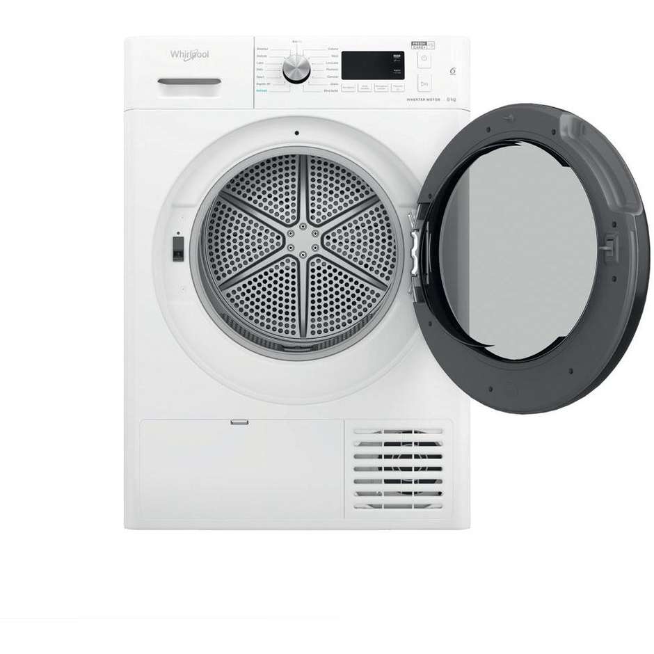 Whirlpool FFTNM118X3 Asciugatrici Pompa di calore Capacità 8 Kg Classe A+++ Colore Bianco